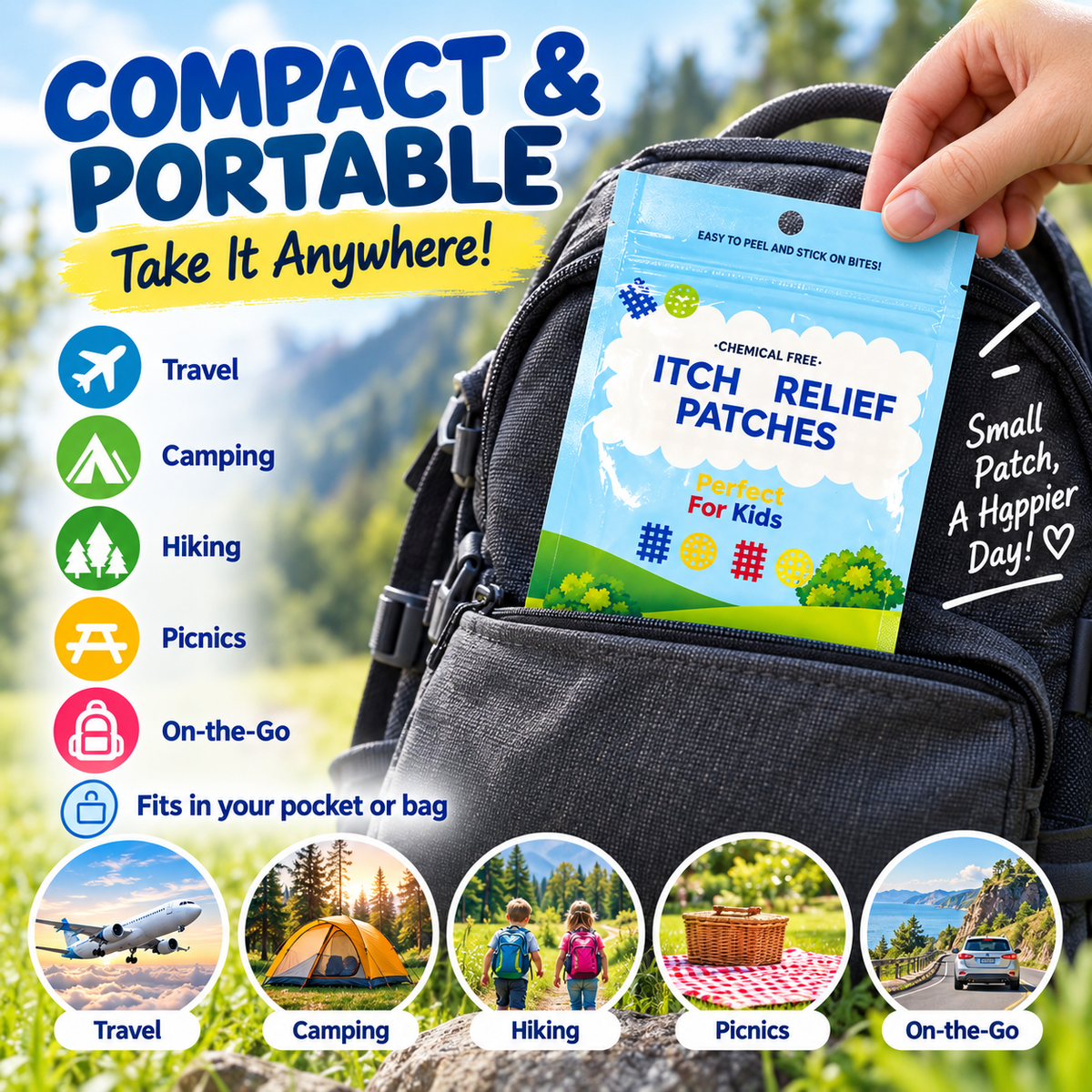 ✨ Bug Bite Relief Patches – Peel, Stick & Get Back to Your Day