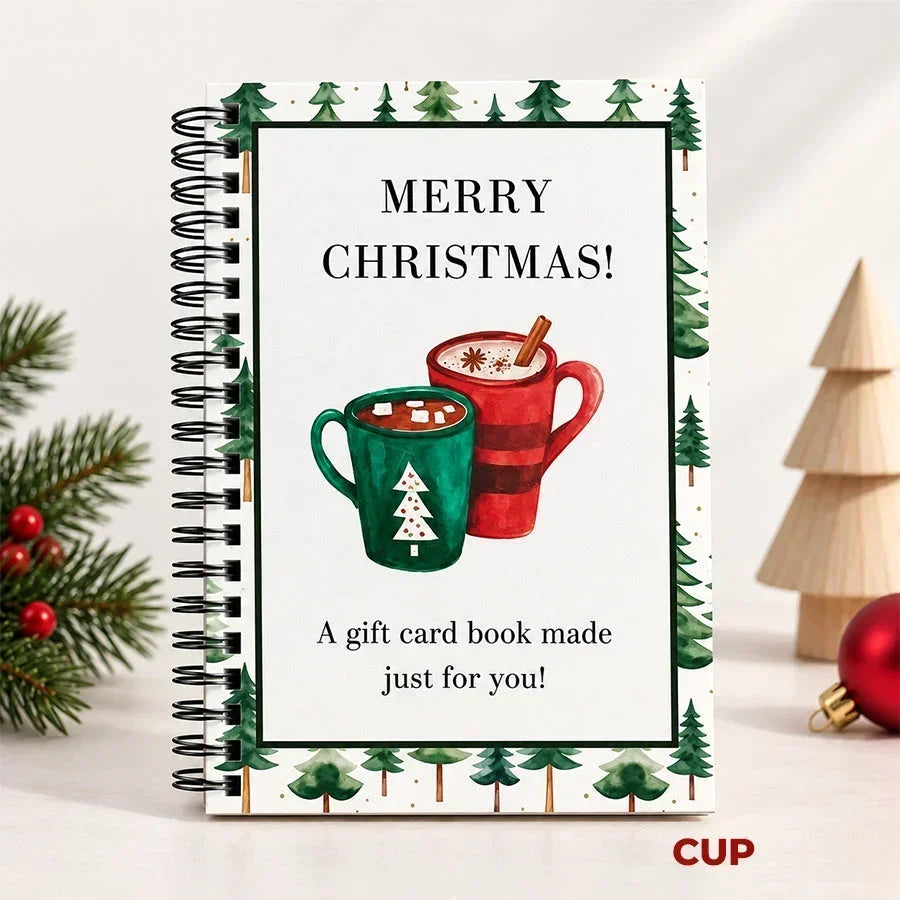 🔥 Christmas Gift Card Book🔥 – 12 Gift Card Pages & Personal Message Holder