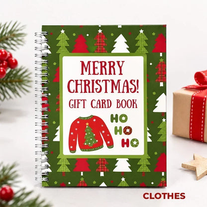 🔥 Christmas Gift Card Book🔥 – 12 Gift Card Pages & Personal Message Holder
