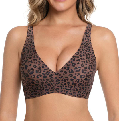 2-Piece Set💕 NESLEMY Wireless Womens Comfortable Wireless Bras Push Up Bralettes Invisible Tshirts Bras Deep V 24/7 Bras