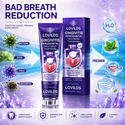LOVILDS Advanced Gum Care Toothpaste – Bee Venom Formula for Receding, Bleeding & Sensitive Gums