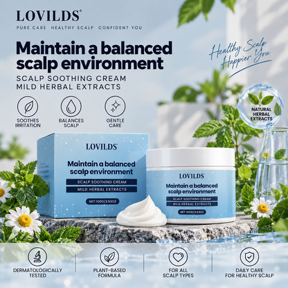 LOVILDS Scalp Soothing Cream – Daily Care for Dry, Flaky & Uncomfortable Scalp