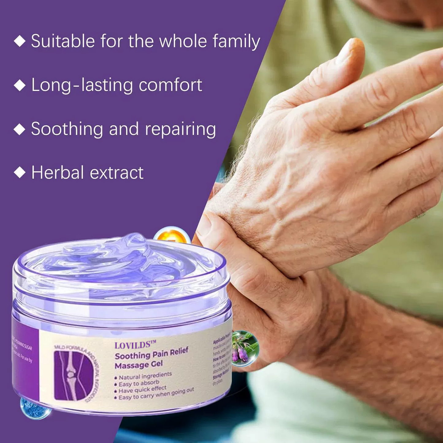 ✨LOVILDS™ Pain Relief Gel – With Turmeric & Emu Oil for Arthritis & Joint Support🎁